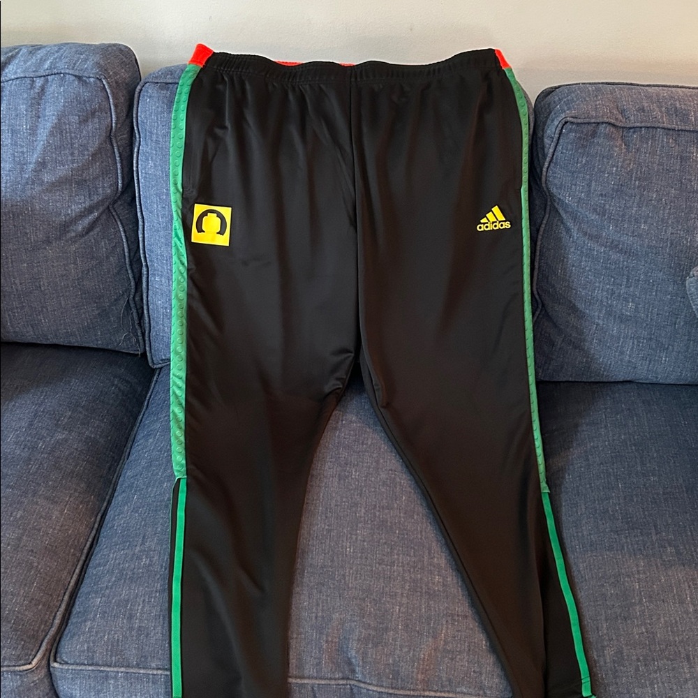 Adidas Men's Lego Black, Green, and Red Track Suit - Picture 6 of 8